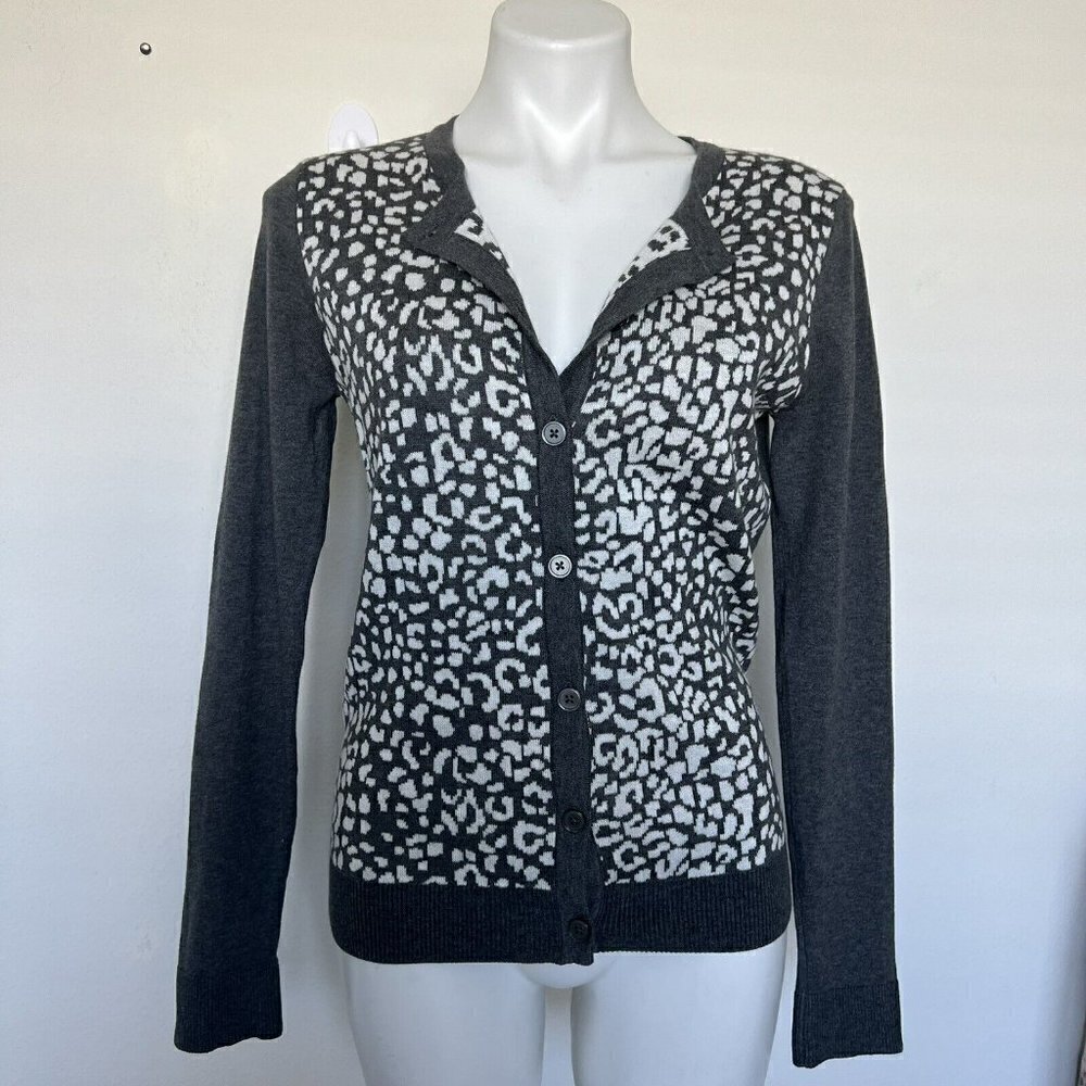 Office buttons Cardigan Sweater dark gray MEDIUM - Picture 6 of 15